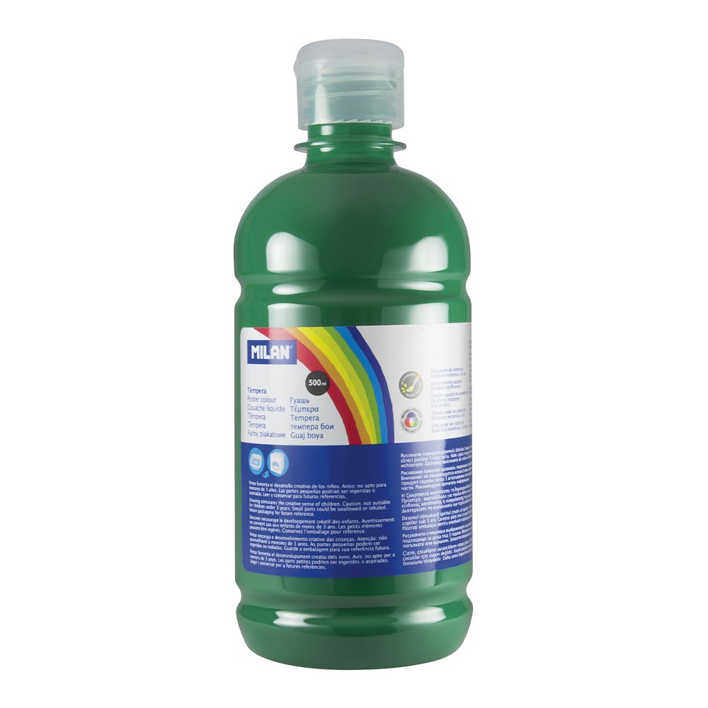 GOUACHE BOUTEILLE DE 500ml VERT FONCE - MILAN -