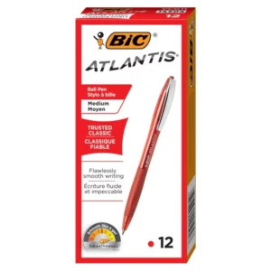 STYLO BIC ATLANTIS EXACT PTE AIGUILLE ROUGE- BIC