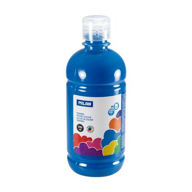 GOUACHE BOUTEILLE DE 1000ML BLEU CYAN REF.03852 - MILAN