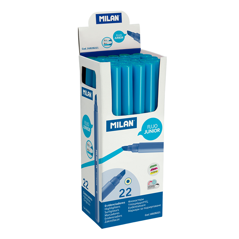 SURLIGNEURS JUNIOR BLEUS BOÎTE 22 REF.16828221 - MILAN