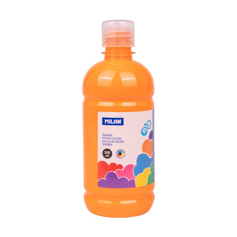 GOUACHE BOUTEILLE DE 500ml NARANJA REF.03632 - MILAN -