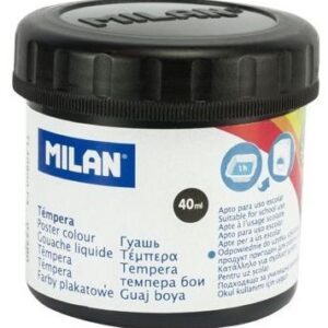 POTS DE GOUACHE 40ML NOIR REF 03280 MILAN