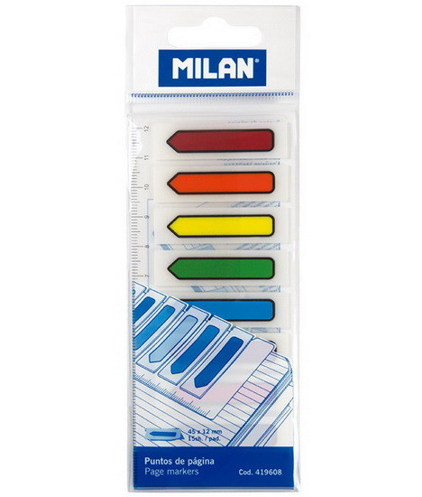 MARQUE-PAGES FLECHE 8 COULEURS - MILAN -