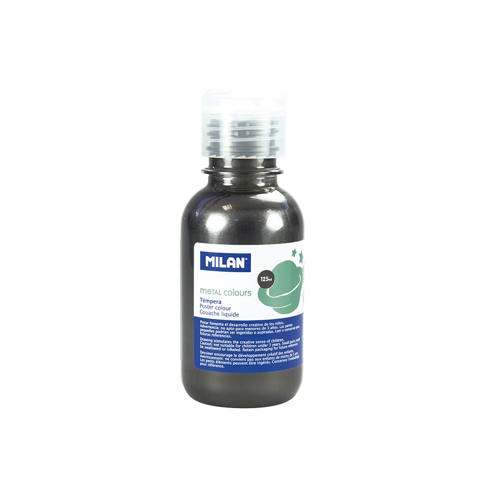 GOUACHE BOUTEILLE DE 125ml GRIS METAL REF.033480 - MILAN