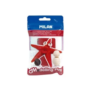 PÂTE À MODELER DURCIT À L'AIR ROUGE 100g REF 9154130 - MILAN