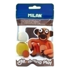 PÂTE À MODELE DURCIT À L'AIR MARRON 100g REF 9154170 - MILAN