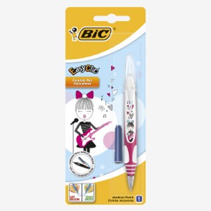 STYLOS PLUME CHERRY+ CHARGE-BLISTER1 EASYCLIC POINTE MOYENNE - BIC
