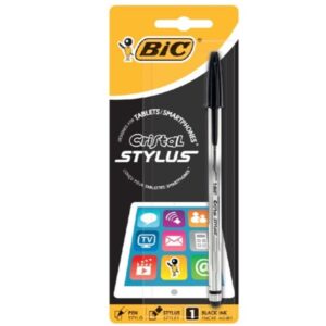 STYLO BILLE CRISTAL STYLUS PTE MYN -BLISTER1 NOIR - BIC